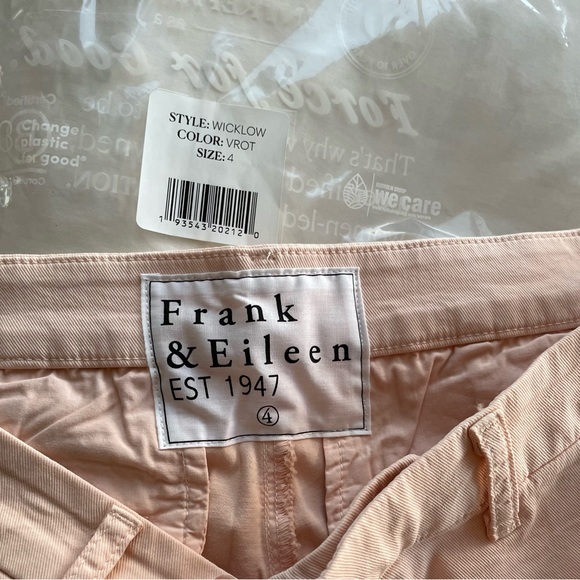 Frank & Eileen Wicklow Chinos in Vintage Rose, Size 4 - Picture 6 of 7